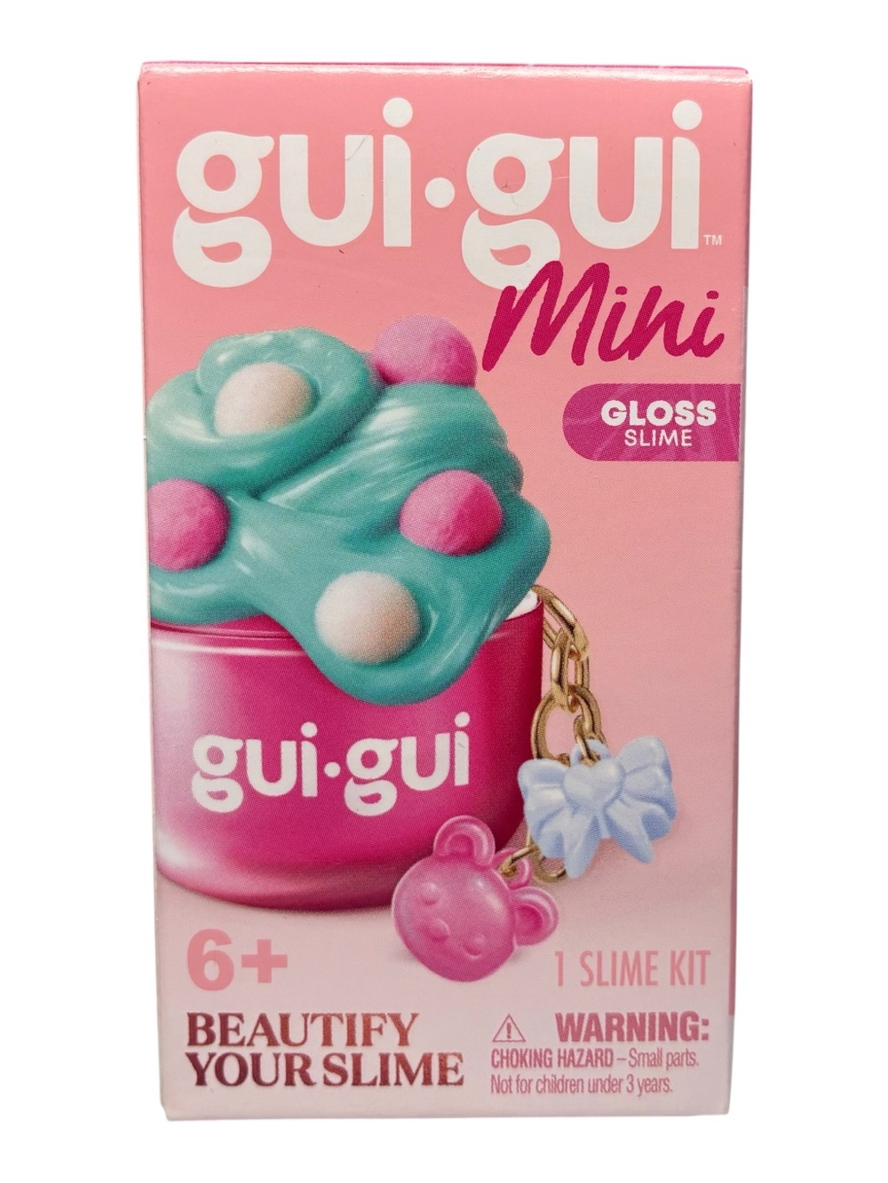 (1) Gui Gui Mini Slime Kit “Gloss” ASMR Sensory Keychain Phone Clip Collectible